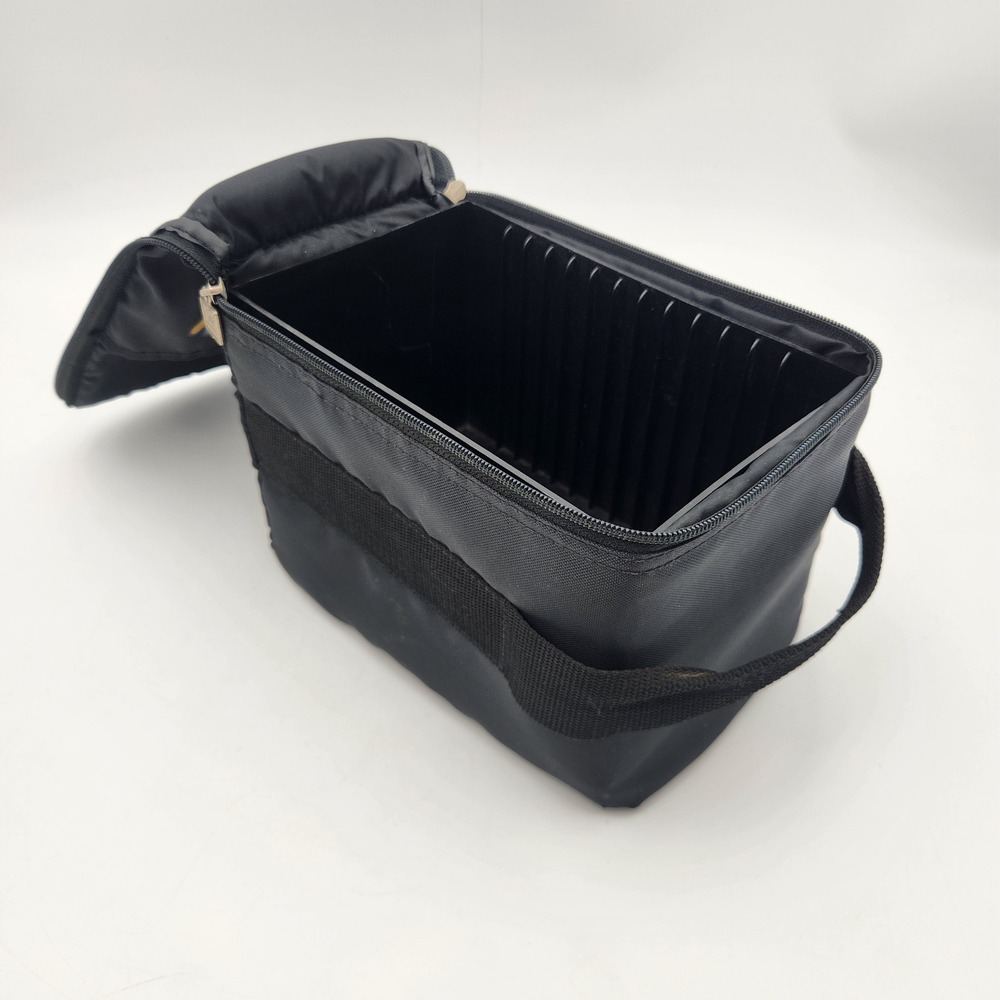 Vintage MTV Music Television Compact Disc Carrying Case Black Nylon 12 Slot Bag - Picture 5 of 6